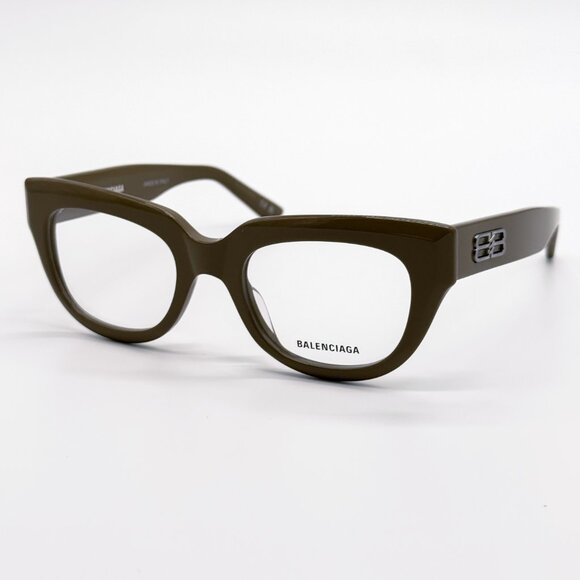 NEW BALENCIAGA BB0239O 004 BROWN CAT EYE WOMEN EYEGLASSES - Picture 3 of 9